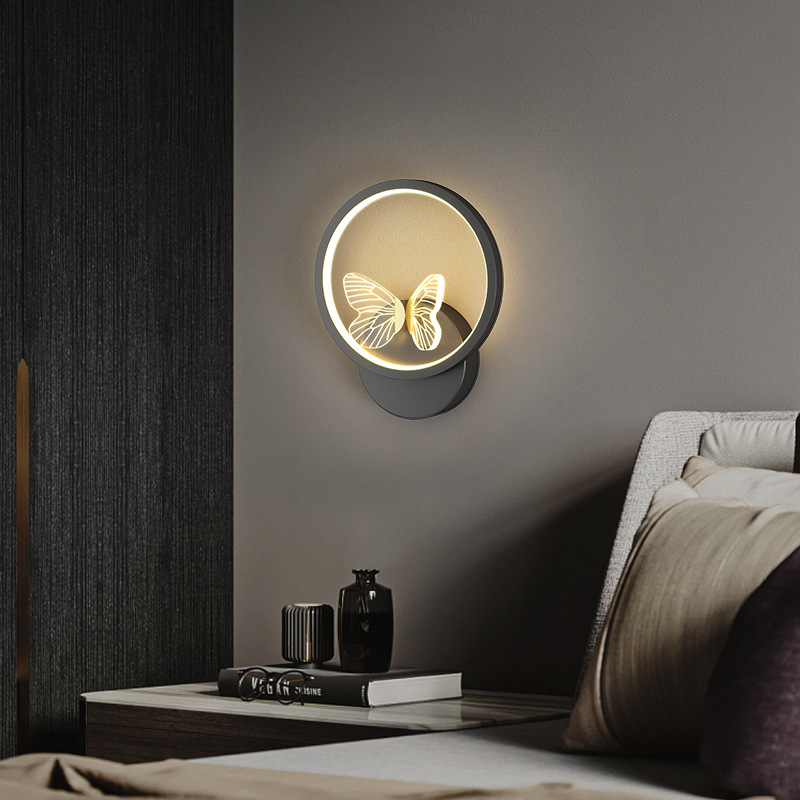 Modern Butterfly Wall Lamp, Vevaci Indoor Contemporary Mounted